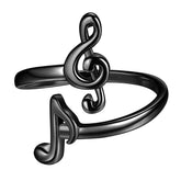 Women Musical Note Rings Treble Clef Music Jewelry Gifts For Girls Music Lover Atrk0026